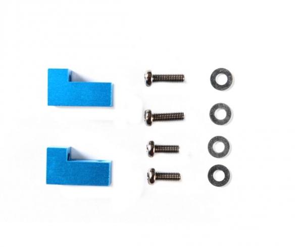 DT-02 Alu. Servo Mount, chassis accessory set