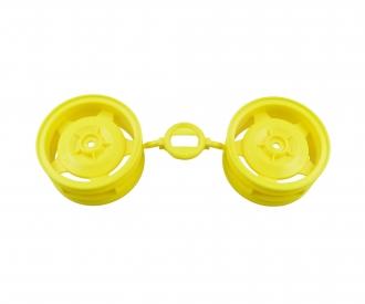 Buggy Front Wheel Star 60/29 Pair Fluor Yellow