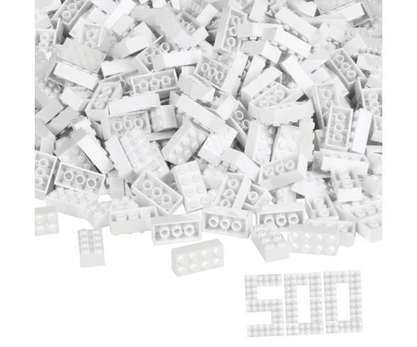 Blox 500 white 8 pin Bricks Loose