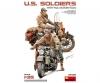 1:35 U.S. Soldaten mit WLA Motorrädern