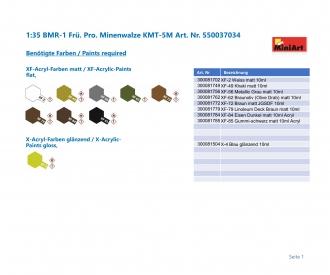 1:35 BMR-1 Frü. Pro. Minenwalze KMT-5M