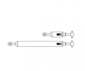 1:14 Propeller shaft Set (2) 6x4 adj.