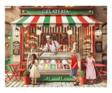 Italian Ice Cream Parlour Painting by numbers
