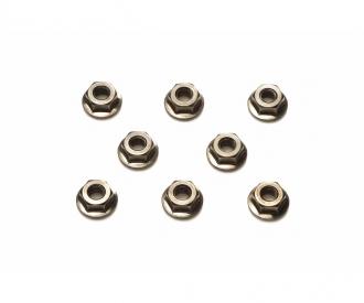 4 mm Serrated Wheel Nuts, model accessory, steel