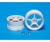 1:10 5-Spoke Wheel Set, RC wheels, 26mm white
