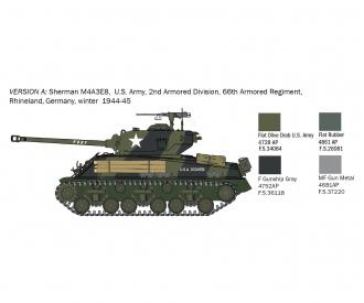 Italeri Sherman M4A3E8 Fury Tank Kit 1:56