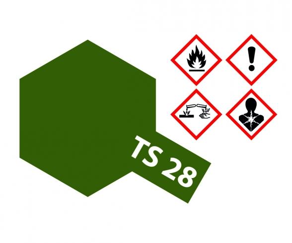 TS-28 Olive Drab 2 Flat, spray paint, 100 ml