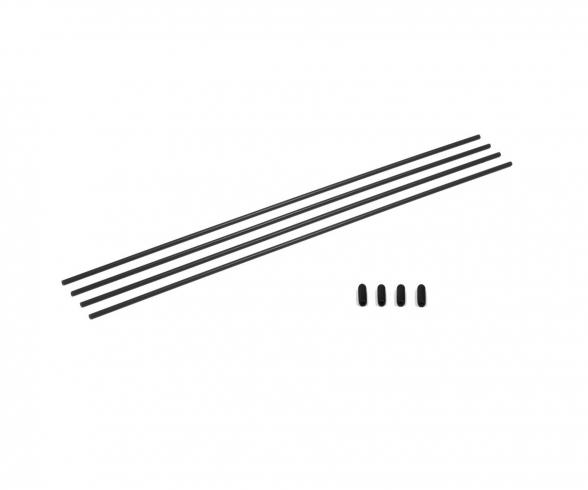 Antenna Tube Black 4Pcs Model Accessory