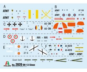 OH-13 Scout Helicopter Korea War Model Kit