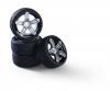 1:10 6S Style Wheel Set, RC wheels, silver