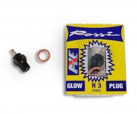 Rossi R3 Glow Plug, engine part