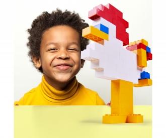 Blox 100 yellow 8 pin Bricks in Box