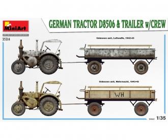 1:35 Tracteur allemand D8506 avec... Remorque (11)