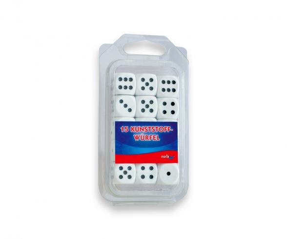 15 Plasticdice white