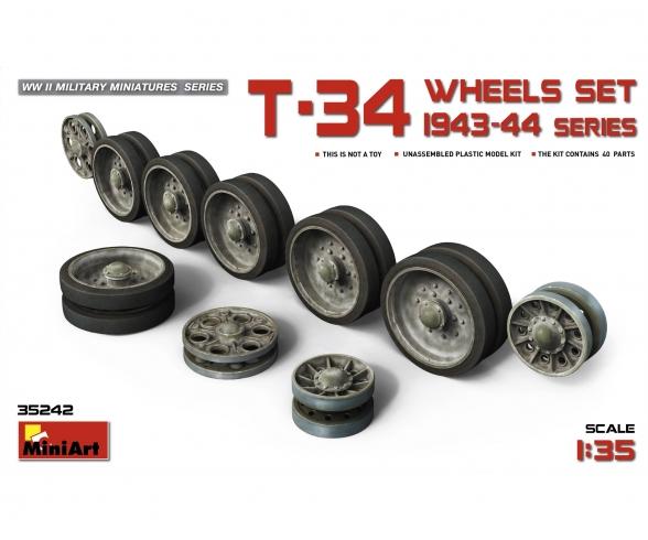 1:35 Laufrollen-Set T-34 Serie 1943-44