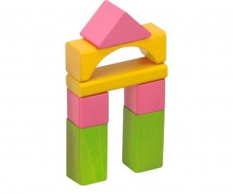 Coloured Wooden Blocks - 75 Pieces