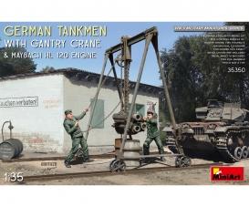 1:35 Fig. Ger. Tankmen w/Crane&Engine