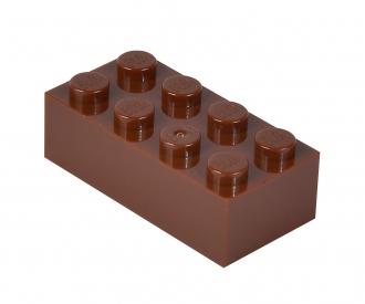 Blox 100 briques marron 8 plots en boîte