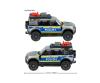 Land Rover Defender 90 Police, voiture miniature en métal moulé