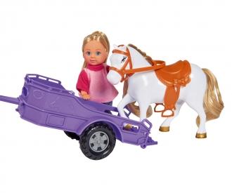 Evi Love Jeep avec van à chevaux et poney