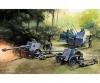 German Guns Set Model Kit 1:72 with 8 Figures