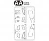 Clear Headlight Parts Set for Model Vehicle Bodies