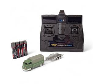 1:87 VW T1 Pritsche, RC car, green trailer