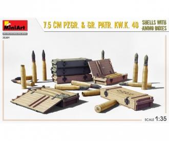 1:35 Ammo-Box/Projectile 7.5cm KwK.40