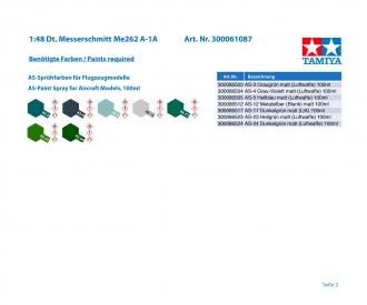 1:48 Ger. Messerschmitt Me262 A-1A