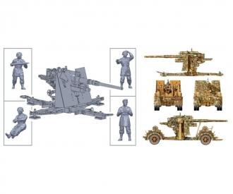 1:56 8.8cm Flak 37 w/ crew (+ 7 figures)