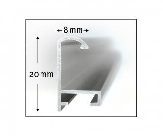 2 Aluminium frames 24 x 30 cm – mat silver