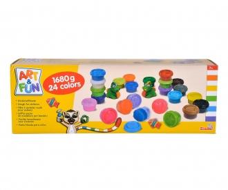 A&F 24 boîtes de pâte à modeler en 24 couleurs