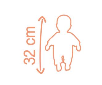 Poupon 32 cms Baby Nurse