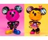 Mickey&Minnie Designer 4"Fig. Twin Pack