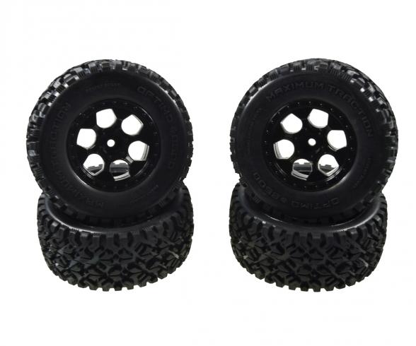 Desert W.4x Tyre Wheel Set, RC wheels