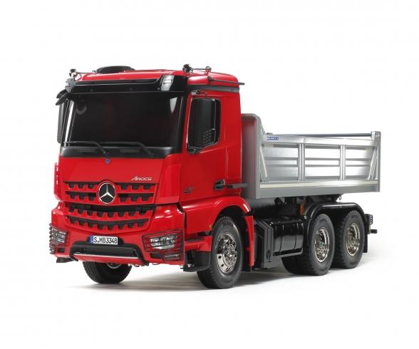 1:14 RC MB Arocs 3348 Rot/Silber Kipper online kaufen | Tamiya