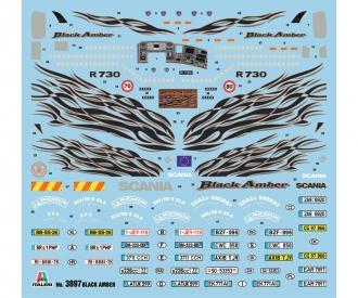 1:24 Scania R730 V8 noir ambre