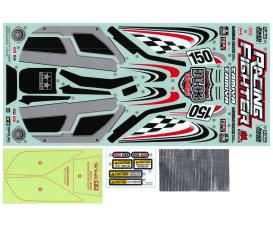 1:10 Racing Fighter, masking sticker sheet