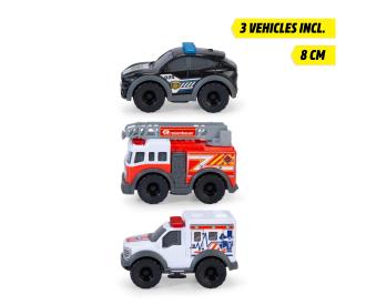 Micro Playset Emergency Vehicles With Torch