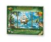 Sailing Ship in the South Seas Triptych - Painting by Numbers