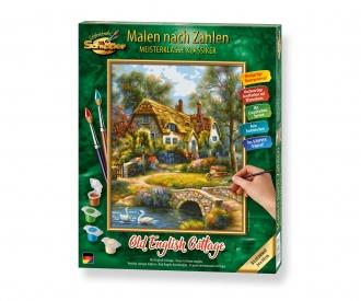Vieux Cottage anglais - peinture par numéros