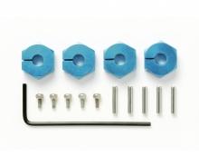 Clamp Alu Wheel Hub, accessory set, 5 mm blue