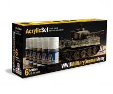 Italeri Acrylic Paint Set Military German Army