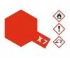 X-7 Red Gloss Acrylic Paint, 10 ml hobby color