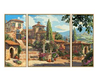 Sommerresidenz 80 x 50 cm – Malen nach Zahlen