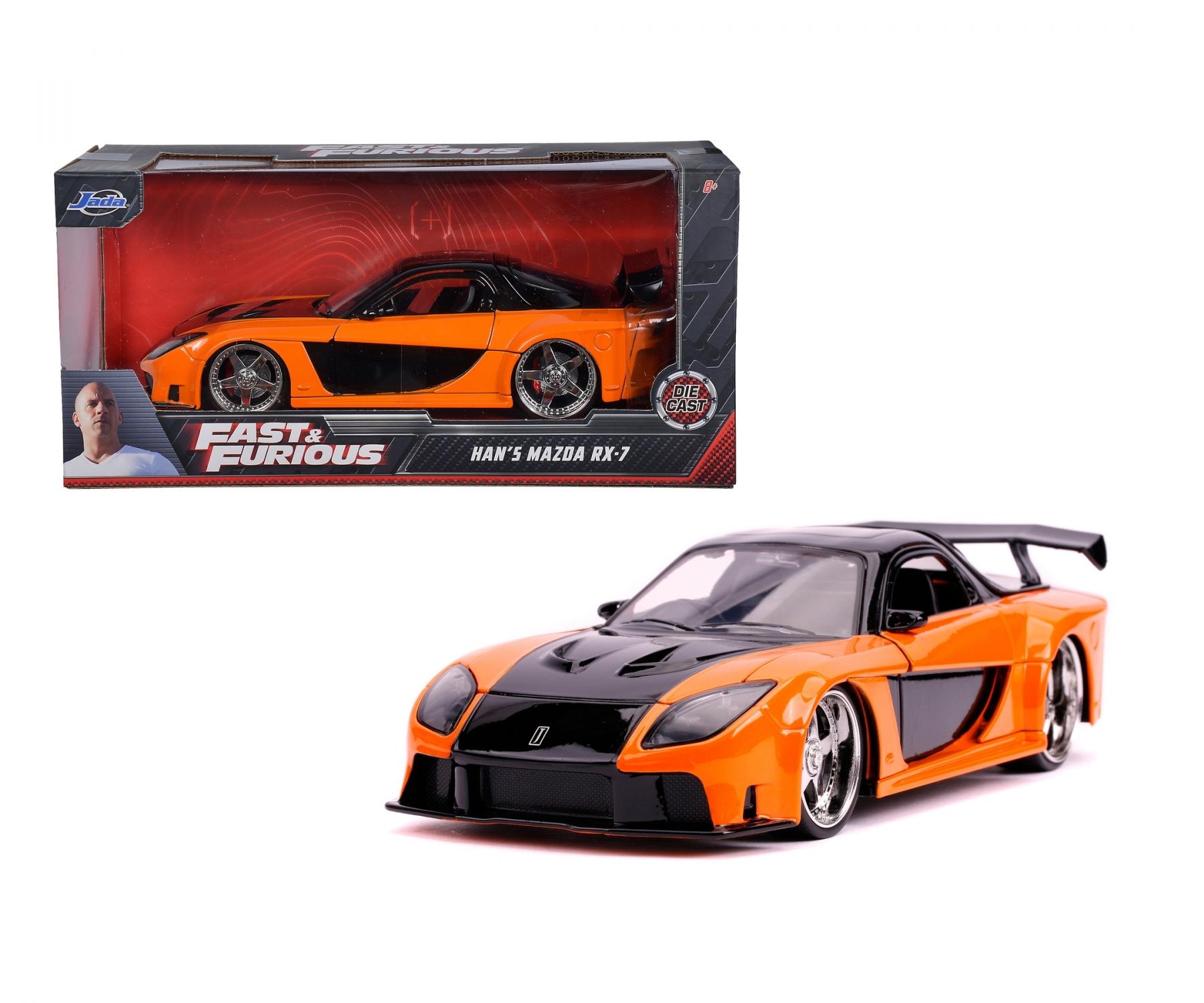 ミニカー JADATOYS FAST&FURIOUS HAN'S MAZDA RX-7 Amazon | ジャダトイズ(jada toys) JADA TOYS ミニカー 1/24