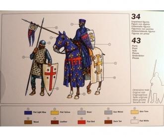 The Knights XIth Century Crusaders Model Kit 1:72