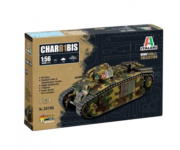 Italeri Char B1 Bis 1:56 Tank Model Kit