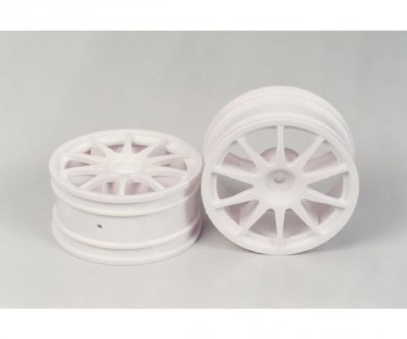 1:10 10-Spoke Wheels, wheel set, white 26mm