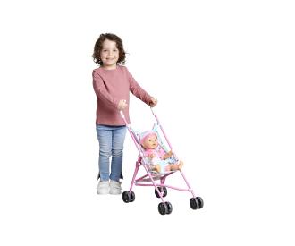 Landau pour poupée pliable cadre rose